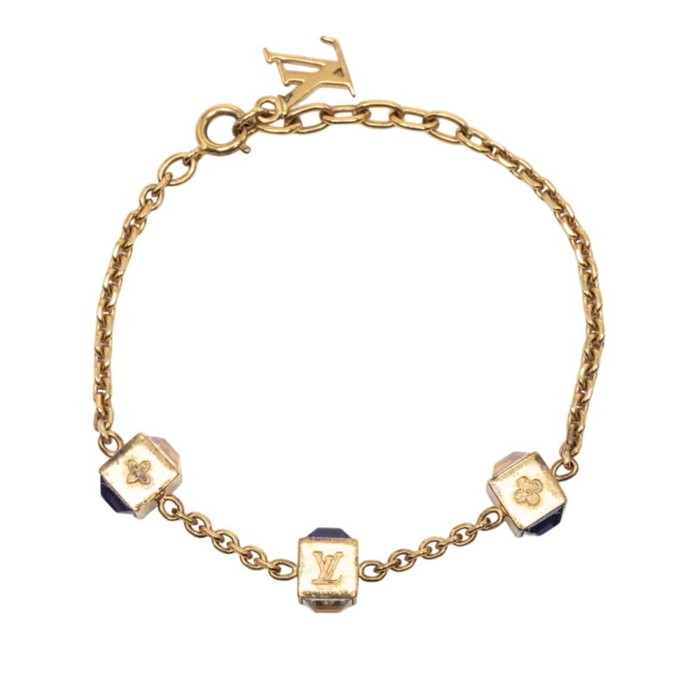 LOUIS VUITTON Gold Charm Bracelet